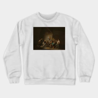 The Dancing Couple by Adriaen van Ostade Crewneck Sweatshirt